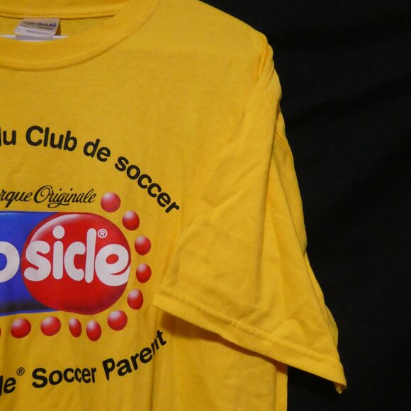 GILDAN ULTRA COTTON | large | 100% Cotton | Yellow Popsicle Graphic Tee | NWOT - Picture 5 of 15